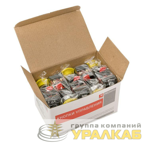 Кнопка "Грибок" AEA-22 NO+NC желт. EKF 