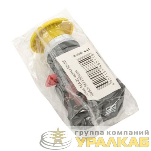 Кнопка "Грибок" AEA-22 NO+NC желт. EKF 
