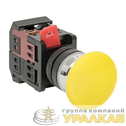 Кнопка "Грибок" AEA-22 NO+NC желт. EKF 
