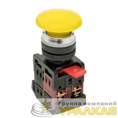 Кнопка "Грибок" AEA-22 NO+NC желт. EKF 