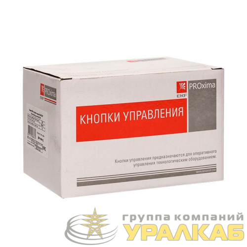 Кнопка "Грибок" AELA-22 NO+NC 220В с подсветкой красн. PROxima EKF 