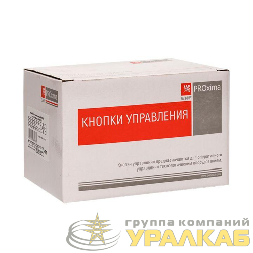 Кнопка "Грибок" AELA-22 NO+NC 220В с подсветкой зел. PROxima EKF 