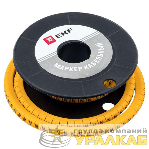 Маркер каб. 4.0кв.мм "4" (ЕС-2) (уп.500шт) EKF 