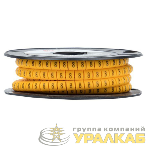 Маркер каб. 4.0кв.мм "8" (ЕС-2) (уп.500шт) EKF 