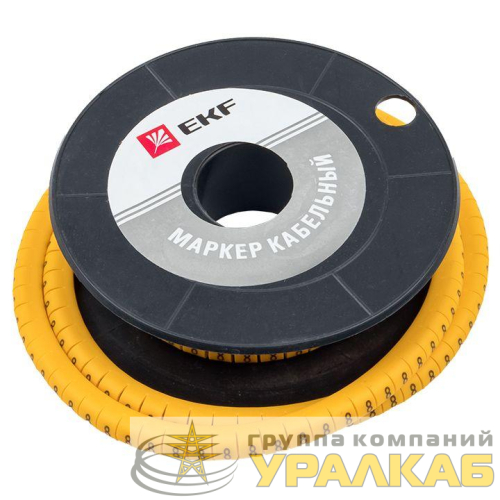 Маркер каб. 4.0кв.мм "8" (ЕС-2) (уп.500шт) EKF 