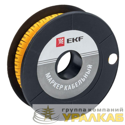 Маркер каб. 4.0кв.мм "8" (ЕС-2) (уп.500шт) EKF 