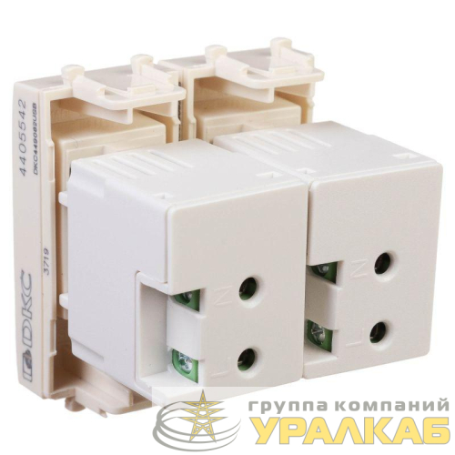 Устройство зарядное USB 2.1А 2мод. Avanti "Ванильная дымка" DKC 