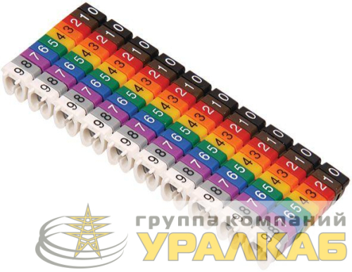 Маркер каб. МКН-"B" 1.5кв.мм (уп.1500шт) желт. IEK 