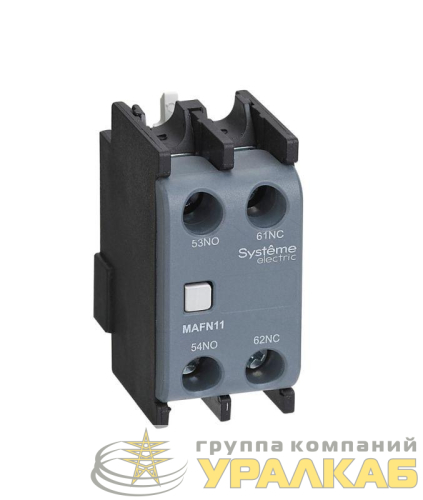 Блок контактный дополнительный MC1G/E 1НО+1НЗ фронт. монтаж. SE 