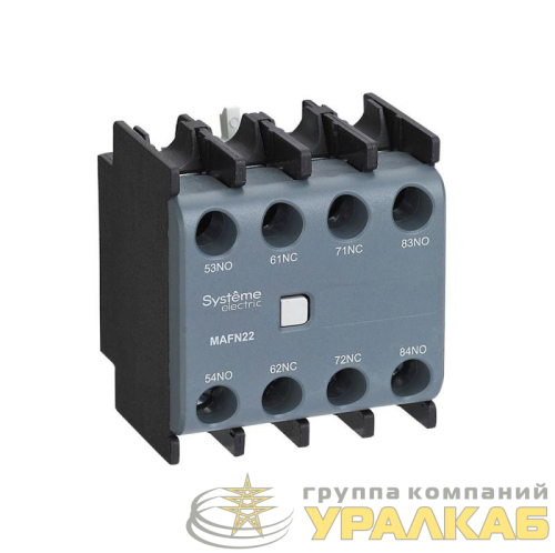 Блок контактный дополнительный MC1G/E 2НО+2НЗ фронт. монтаж. SE 