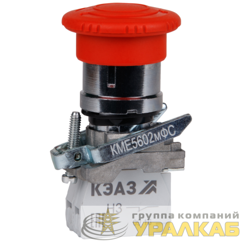 Кнопка грибовидная КМЕ5501мФС 0НО+1НЗ IP54 красн. КЭАЗ 