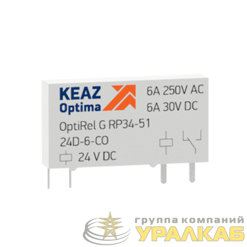 Реле промежуточное OptiRel G RP34-51-12D-6-CO КЭАЗ 