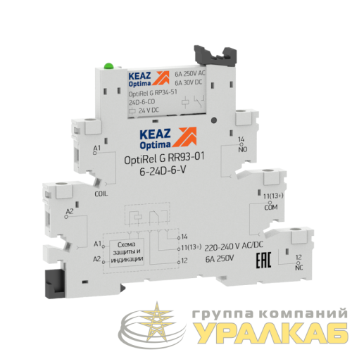 Розетка для реле OptiRel G RR93-01-6-24D-6-V КЭАЗ 