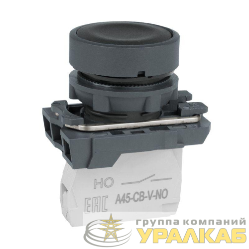 Кнопка OptiSignal D22 C5-P-210 черн. пластик 1НО XB5AA21 КЭАЗ 