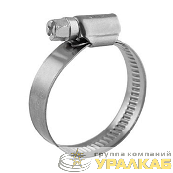 Хомут червячный 32-50/9-0.6мм нержавеющая сталь W2 Rexant 