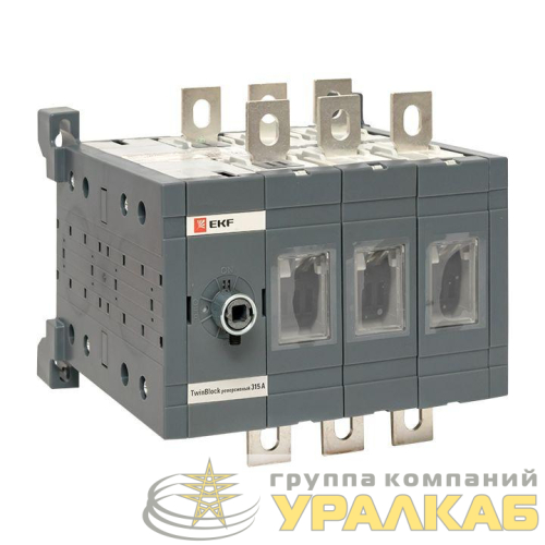 Рубильник 4п 315А без рукоятки управления TwinBlock EKF 