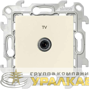 Розетка телевизионная одиночная TV СП Simon 24 IP20 механизм сл. кость Simon 