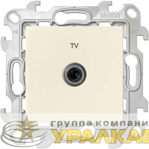 Розетка телевизионная одиночная TV СП Simon 24 IP20 механизм сл. кость Simon 