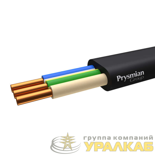 Кабель ВВГ-Пнг(А)-LS 3х6 ОК (N PE) 0.66кВ (бухта) (м) РЭК-PRYSMIAN 