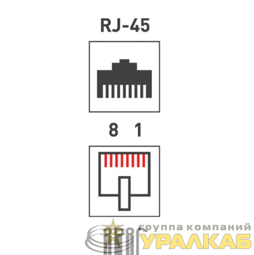 Джек компьютерный RJ45 (8P8C) кат.5E (уп.100шт) PROCONNECT 