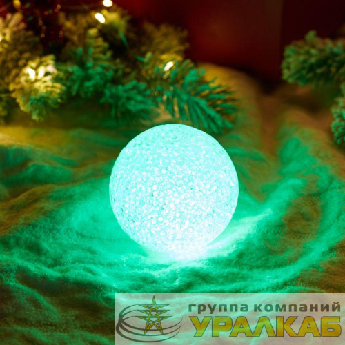 Фигура светодиодная "Снежок" 8см 1LED RGB 0.1Вт IP20 Neon-Night 