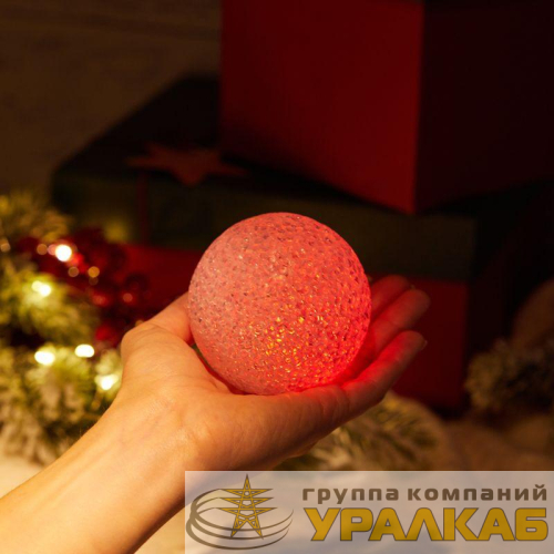 Фигура светодиодная "Снежок" 8см 1LED RGB 0.1Вт IP20 Neon-Night 