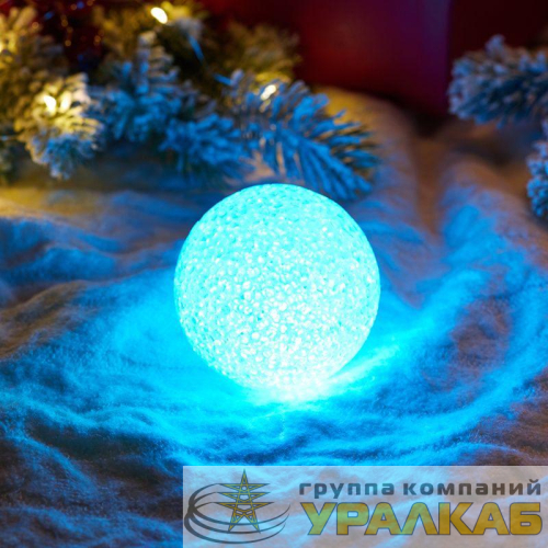 Фигура светодиодная "Снежок" 8см 1LED RGB 0.1Вт IP20 Neon-Night 