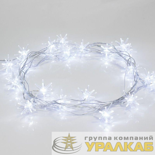 Гирлянда светодиодная "Снежинки" 2.8м 20LED бел. 1Вт IP20 Neon-Night 