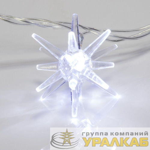 Гирлянда светодиодная "Снежинки" 2.8м 20LED бел. 1Вт IP20 Neon-Night 