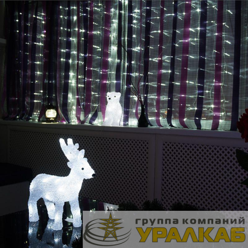 Гирлянда светодиодная "Снежинки" 2.8м 20LED бел. 1Вт IP20 Neon-Night 