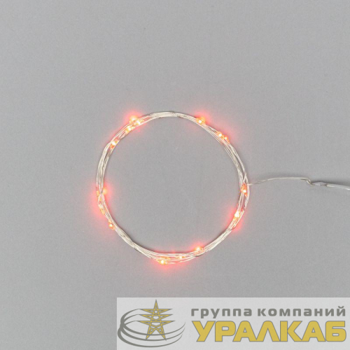 Гирлянда светодиодная "Роса" 2м 20LED красн. 2Вт IP20 Neon-Night 