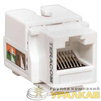 Модуль Keystone RJ45 кат.5E неэкранир. 110 IDC 90град. бел. TERACOM PRO EKF 