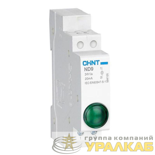 Индикатор ND9-1/w AC/DC 230В (LED) (R) бел. CHINT 