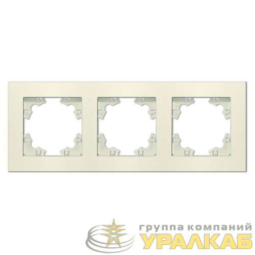 Рамка 3-м Афина универс. сл. кость (ivory) Universal 