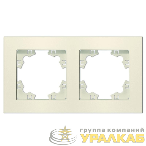 Рамка 2-м Афина универс. сл. кость (ivory) Universal 