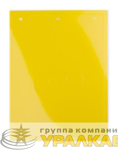 Табличка полужесткая для маркировки кнопок аварийного останова ПВХ желт. (уп.10шт) DKC 