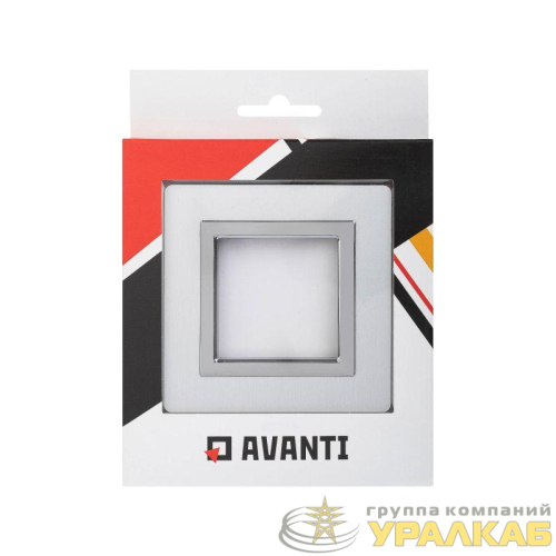 Рамка 1-м 2мод. Avanti алюм. сер. DKC 