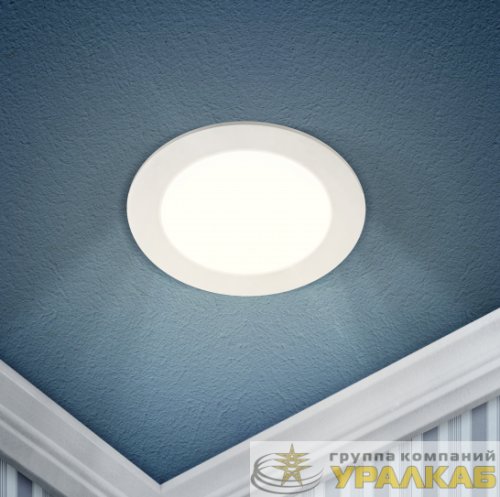 Светильник светодиодный LED 1-16-6K 16Вт 6500К встраив. круглый ЭРА 