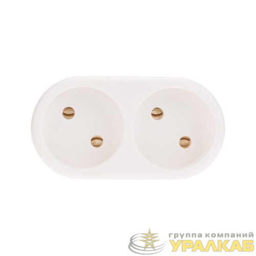 Разветвитель 2-м без заземл. 10А бел. Rexant 