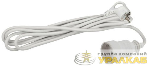 Удлинитель-шнур 1х3м с заземл. 10А IP20 UX-1е-3m ПВС 3х0.75 Эра 