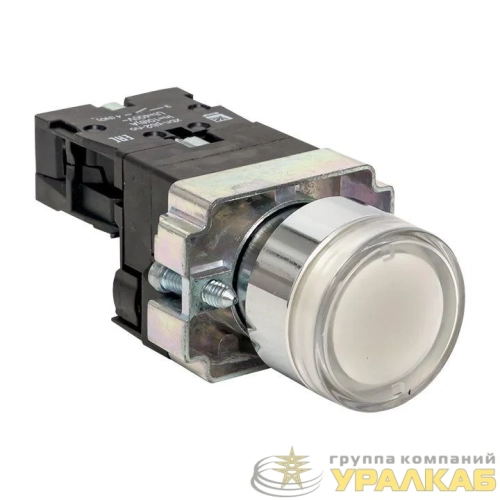Кнопка BA21 с подсветкой 230В бел. NO PROxima EKF 