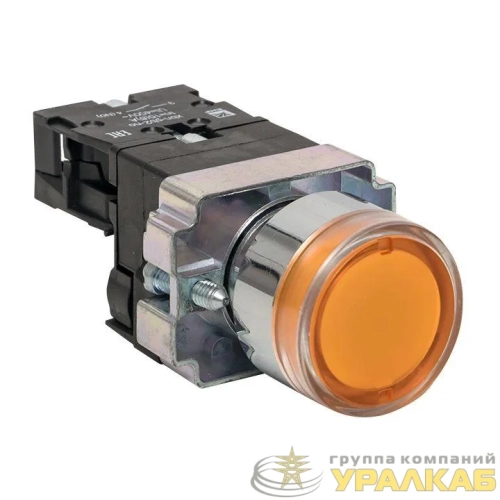 Кнопка BA51 с подсветкой 230В желт. NO PROxima EKF 