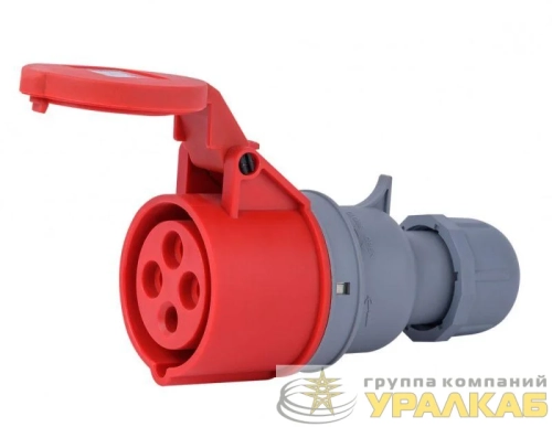 Розетка переносная 3Р+РЕ 16А 380В IP44 РП-103 DEKraft 