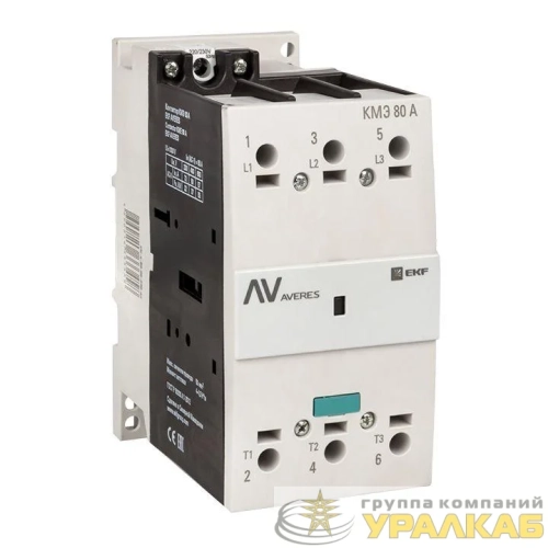 Контактор КМЭ 80А кат. 230В AC AVERES EKF 