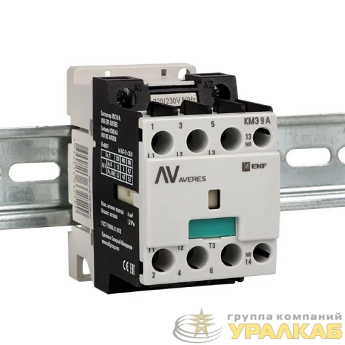 Контактор КМЭ 9А кат. 230В AC 1НО AVERES EKF 