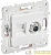 Розетка двойная TV+RJ45 кат.5E SKANDY SK-A14W арктич. бел. IEK 