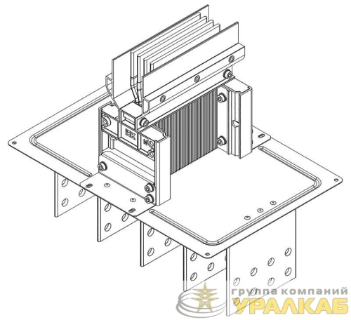 Секция фланцевая Тип2 1600А Al 3L+N+PER НК IP55 тран. IEK 