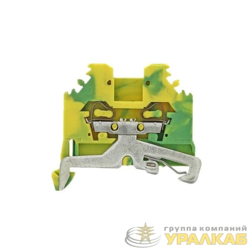 Колодка клеммная JXB-S-2.5 24А (280-107) пружинная земля EKF 