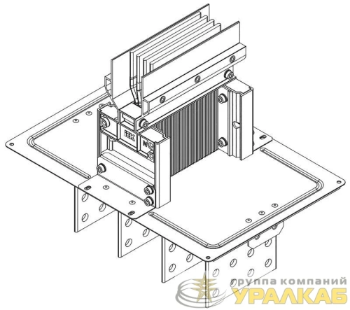 Секция фланцевая Тип1 1250А Al 3L+N+PER IP55 тран. IEK 