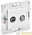 Розетка двойная TV+SAT SKANDY SK-A13W арктич. бел. IEK 